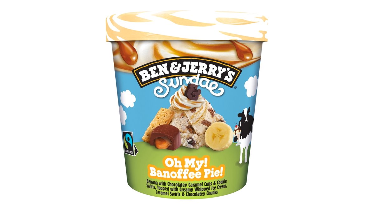 Ben & Jerry's Sundae Oh My! Banoffee Pie!
