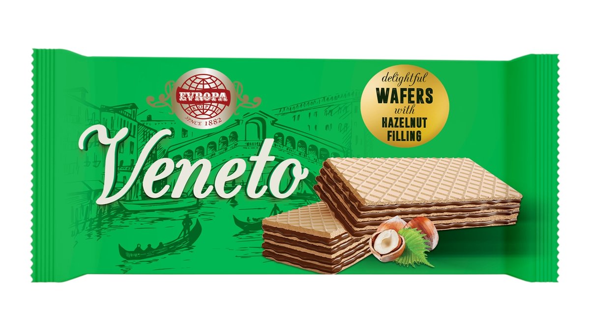 Veneto oplatky s lískooříškovou náplní