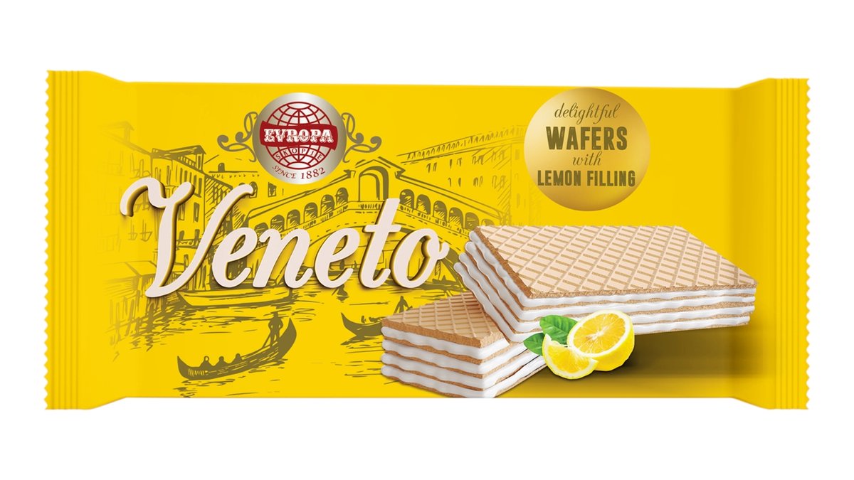 Veneto oplatky s citronovou příchutí
