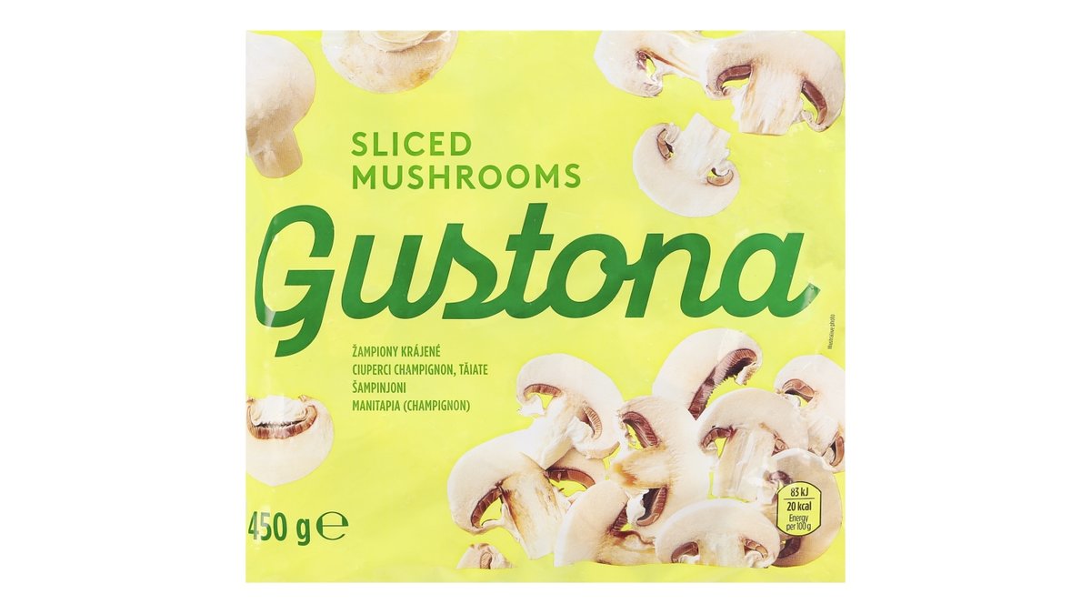 Gustona žampiony krájené