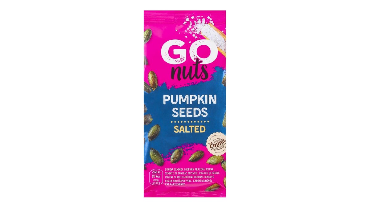 Emma Go Nuts dýňová semínka solená
