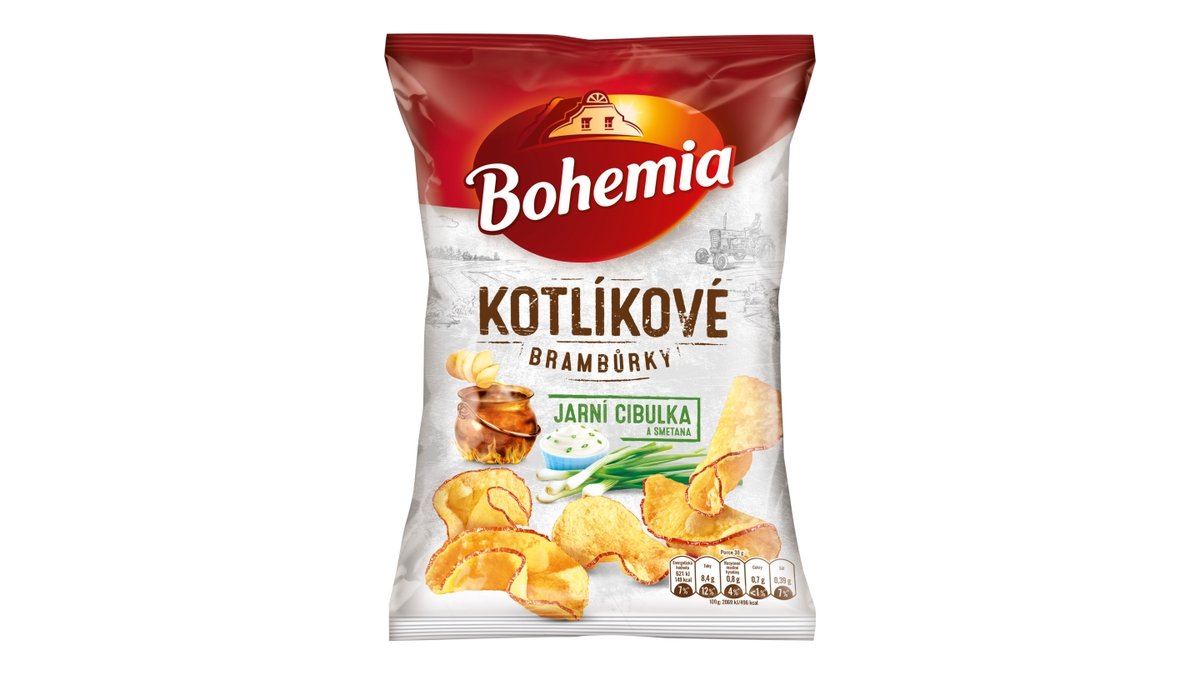Bohemia kotlíkové brambůrky s přích. smeta.