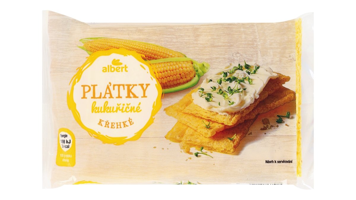 Albert křehké plátky kukuřičné