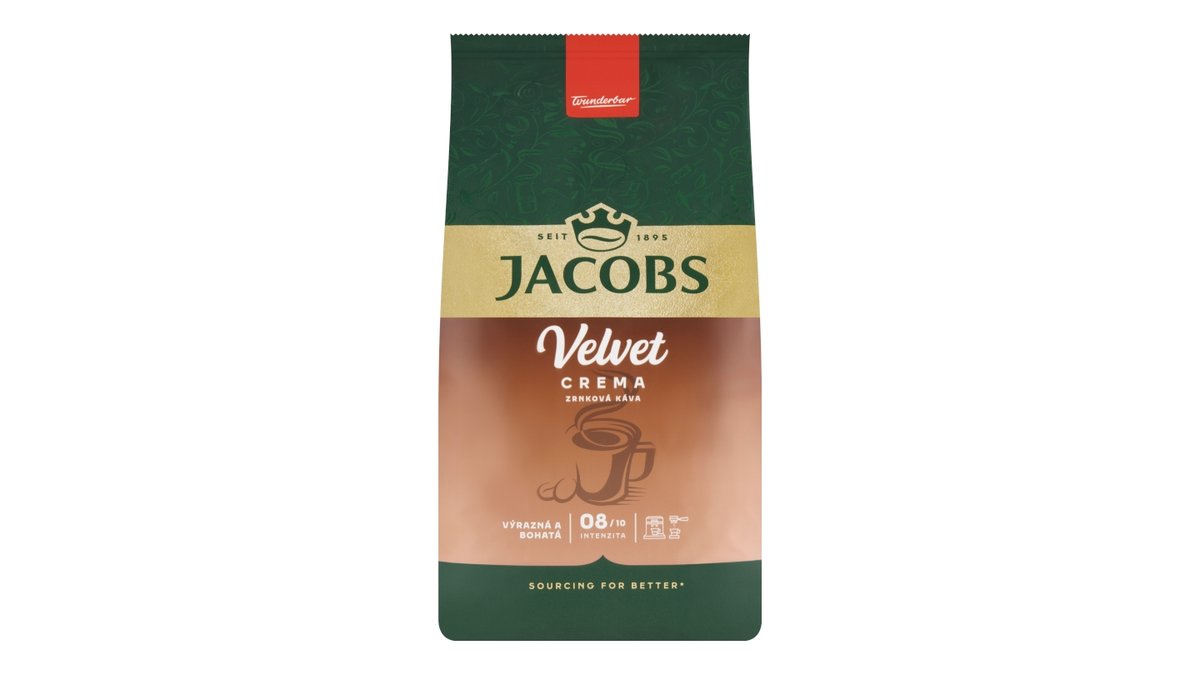 Jacobs Velvet Crema zrnková káva