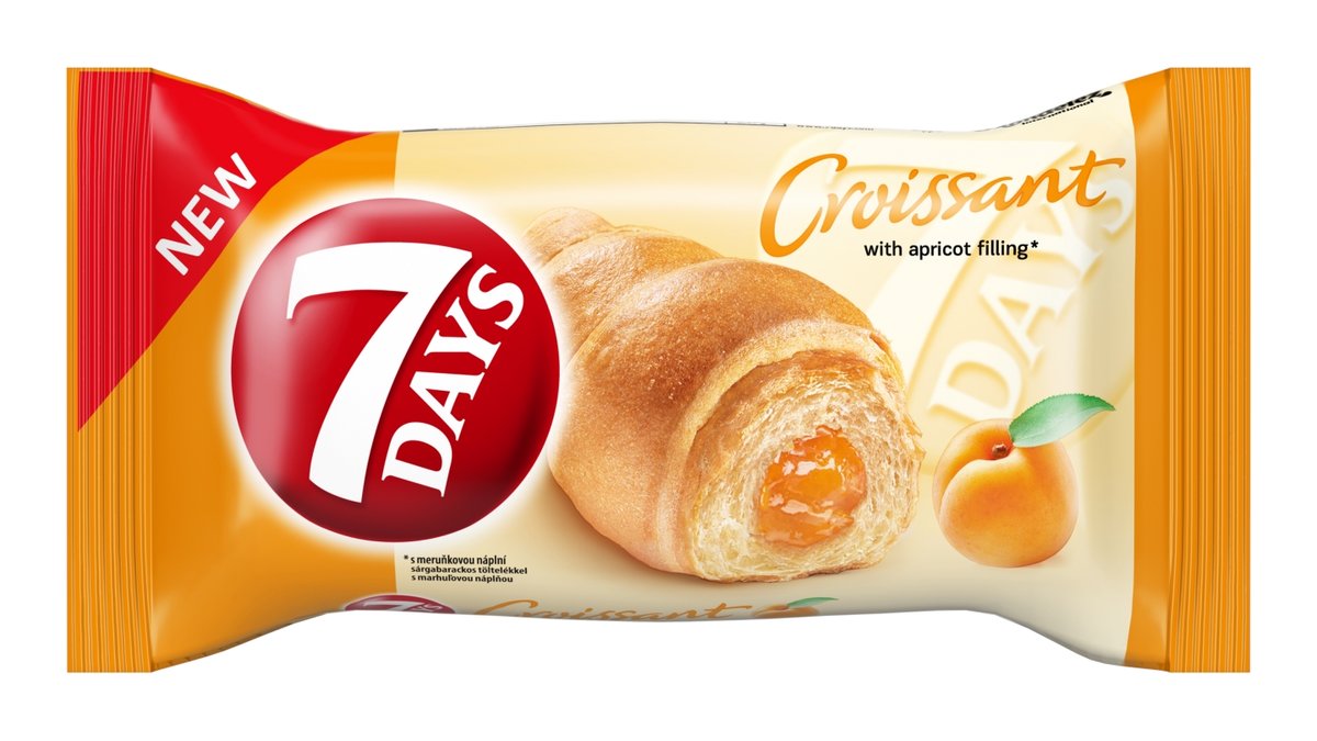 7Days Croissant meruňková náplň