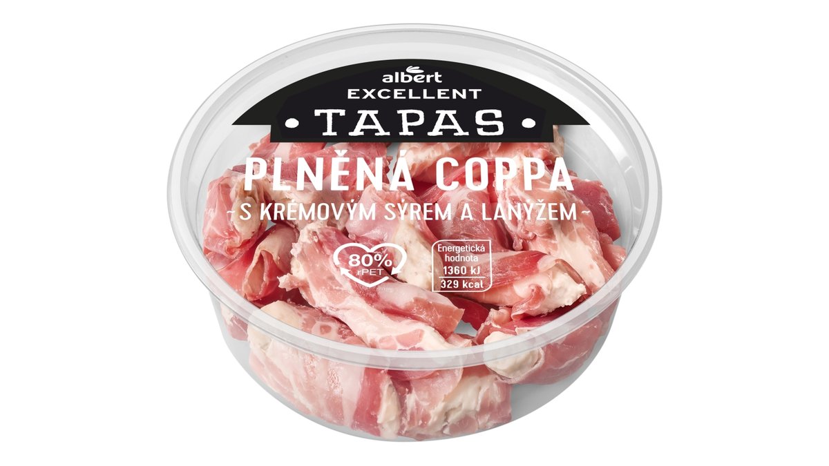 Albert Excellent Tapas plněná coppa s lanýžem