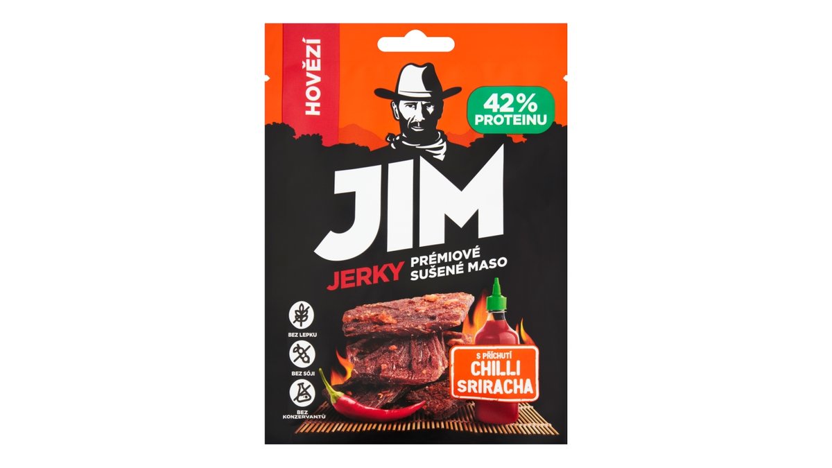 Jim Jerky sušené maso hovězí s příchutí chilli