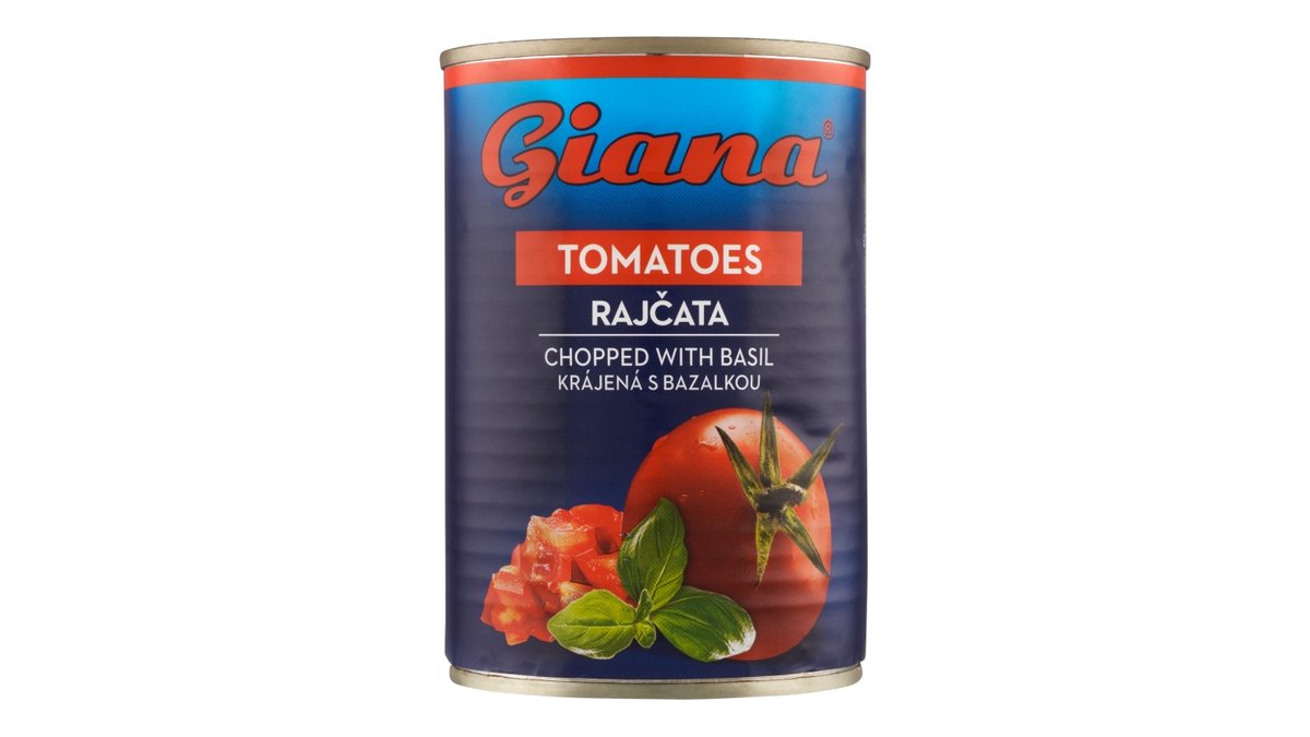 Giana rajčata krájená s bazalkou
