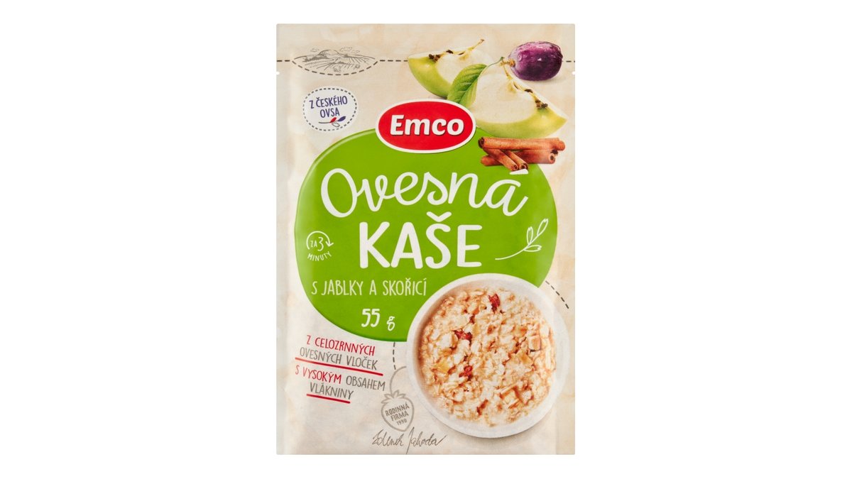 Emco Ovesná kaše s jablky a skořicí