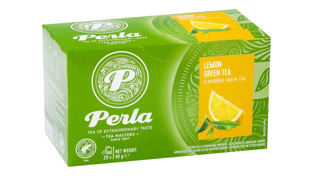 Perla zelený čaj s citronovou příchutí