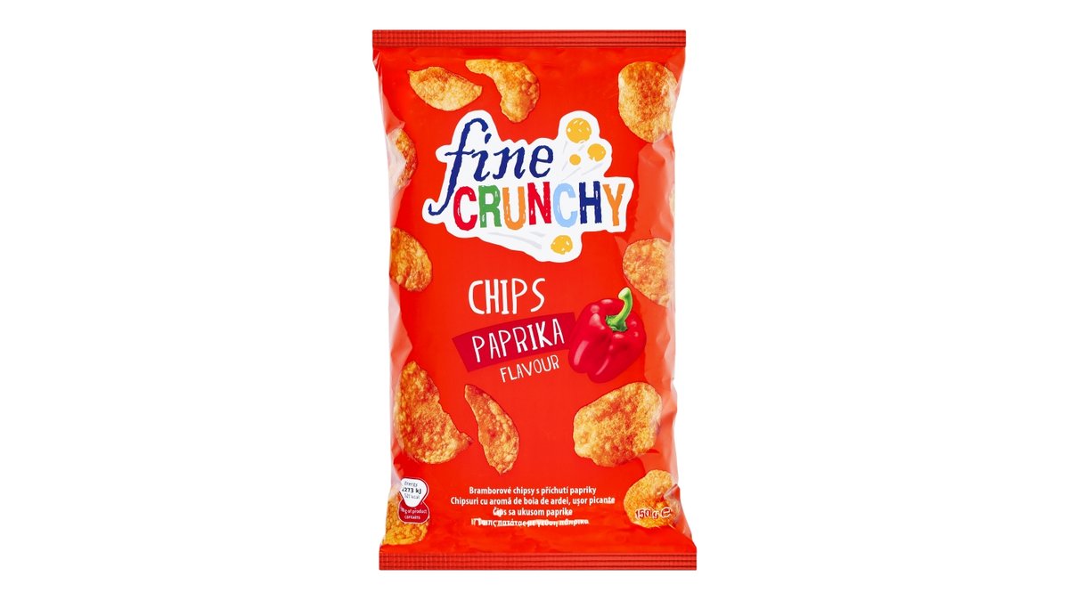 Fine Crunchy brambůrky s příchutí papriky