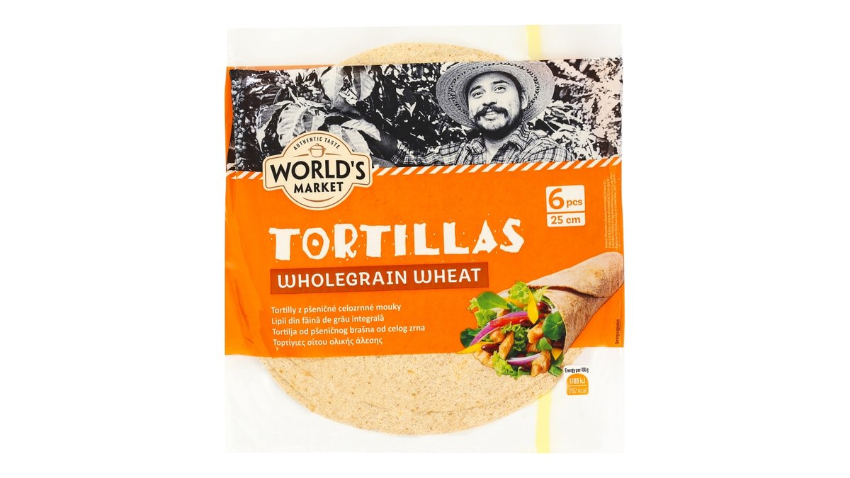 World's Market tortilla celozrnná pšeničná