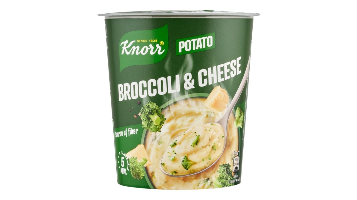 Knorr snack Bramborová kaše brokolice a sýr