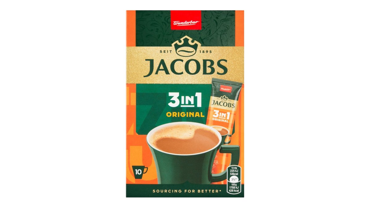 Jacobs 3v1 Original instantní káva porcovaná