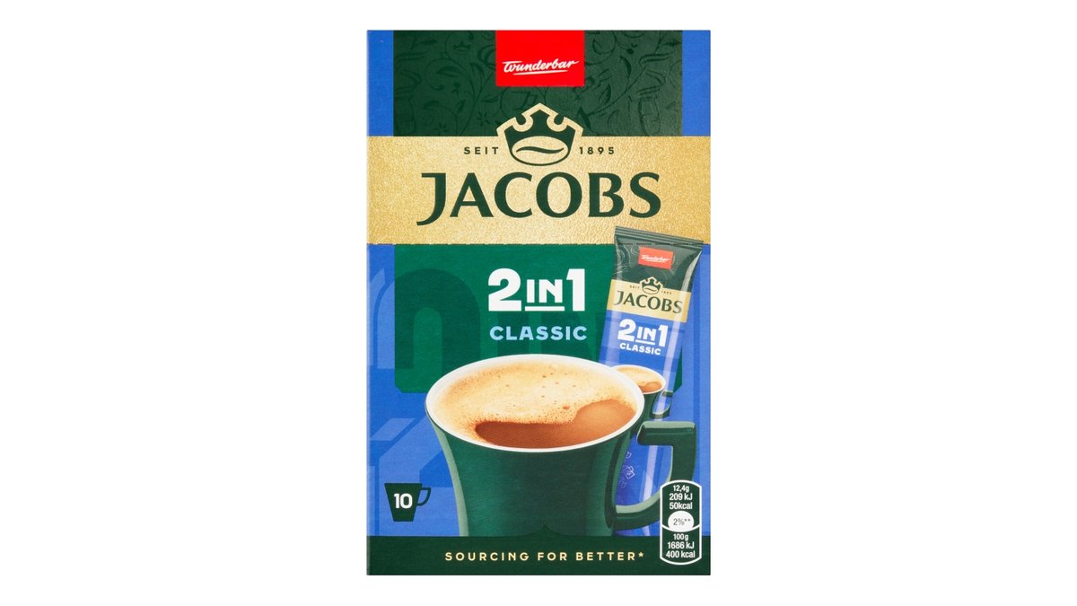 Jacobs Classic 2v1 instantní káva porcovaná
