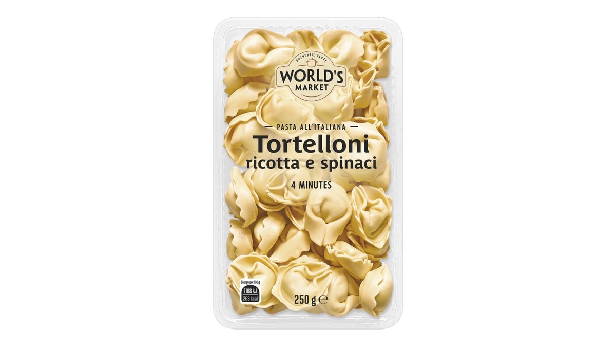 World’s Market Tortelloni s ricottou a špenátem