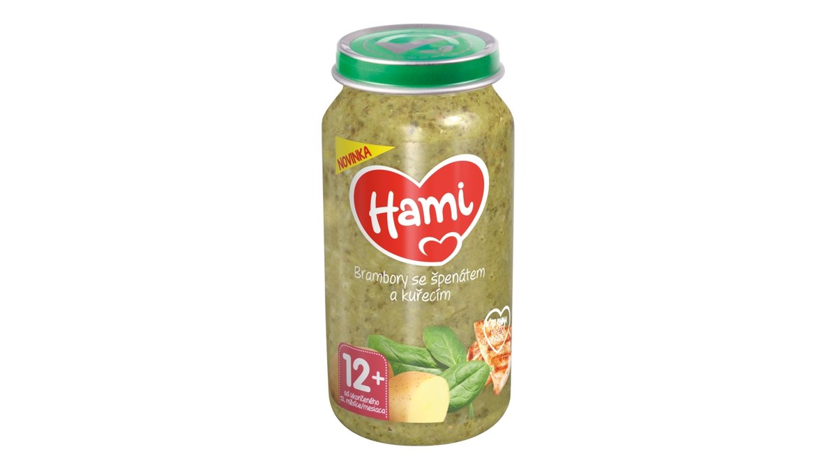 Hami brambory se špenátem a kuřecím