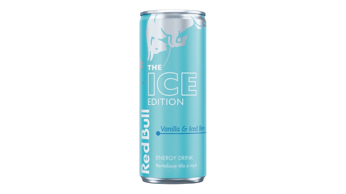 Red Bull Ice vanilka a ledová borůvka