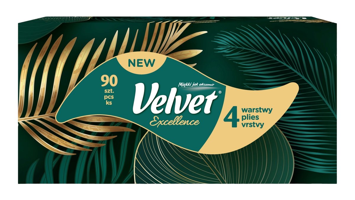 Velvet Excellence Box papír.kapesníky 4 vrsty