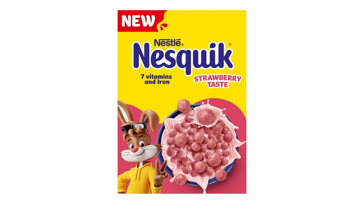 Nestlé Nesquik cereálie s jahodovou příchutí