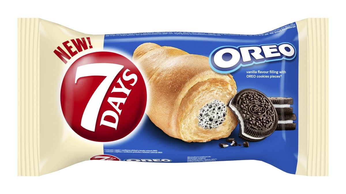 7Days Croissant náplň Cream & Cookies