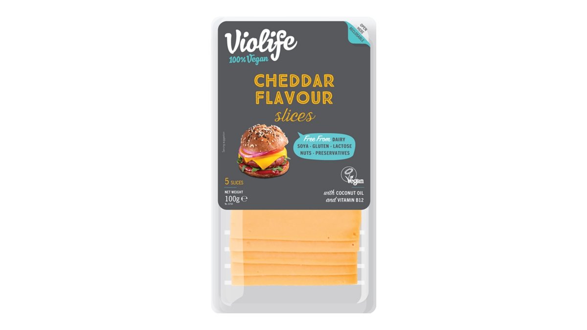 Violife plátky s příchutí cheddar
