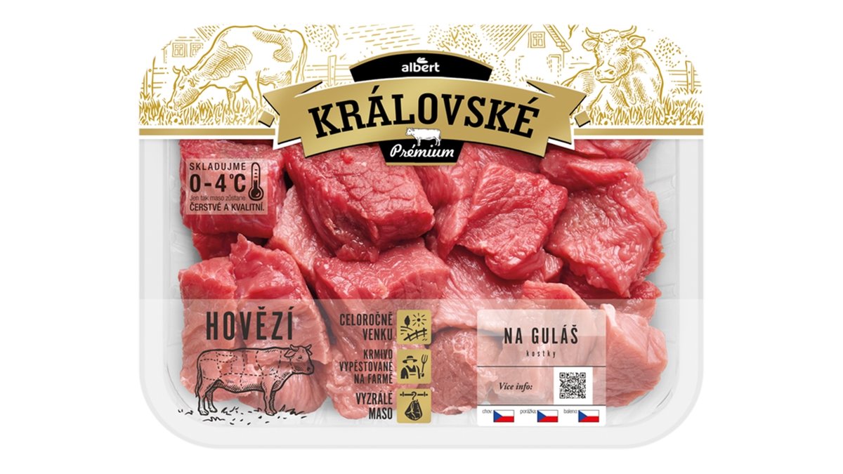 Královské hovězí na guláš