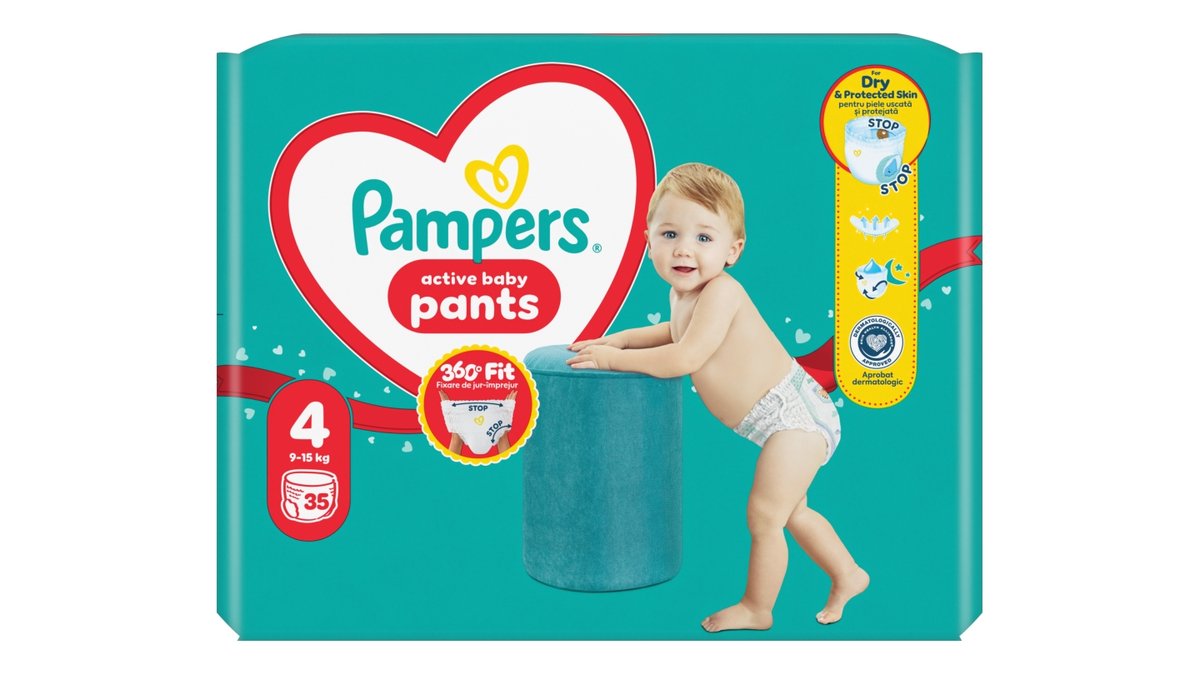 Pampers Active Baby pleny kalhotkové v.4 Value pack