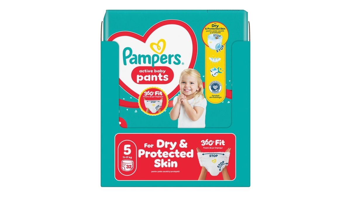 Pampers Active Baby pleny kalhotkové v.5 Value pack