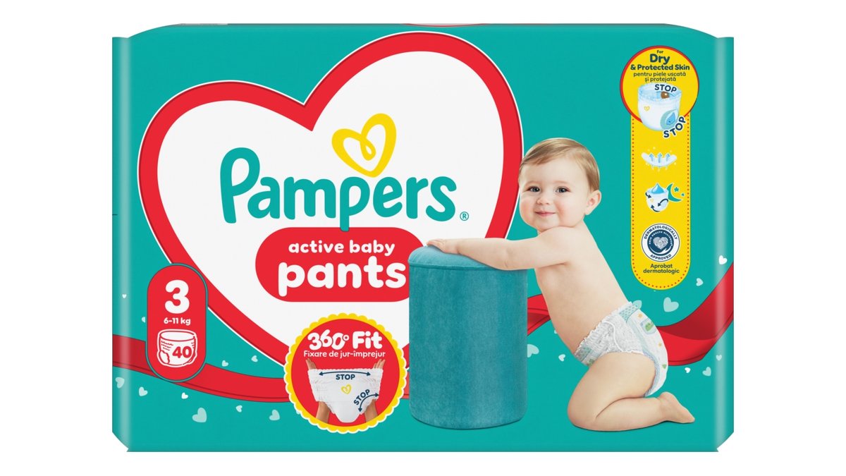 Pampers Active Baby pleny kalhotkové v.3 Value pack