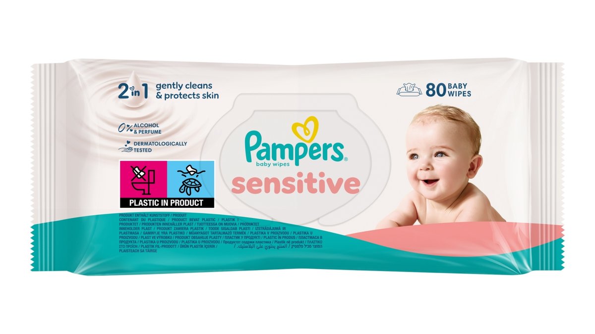 Pampers Sensitive vlhčené ubrousky