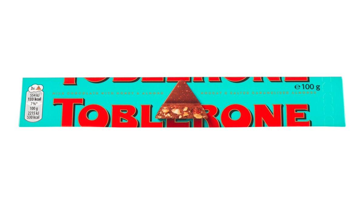 Toblerone mléčná čokoláda s mandlemi