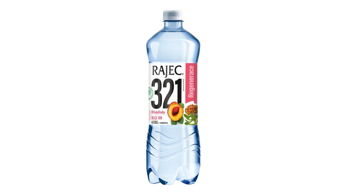 Rajec 321 s příchutí broskev, meduňka