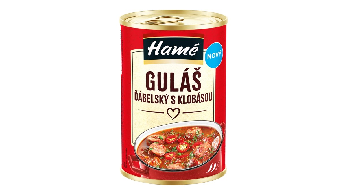 Hamé guláš ďábelský s klobásou