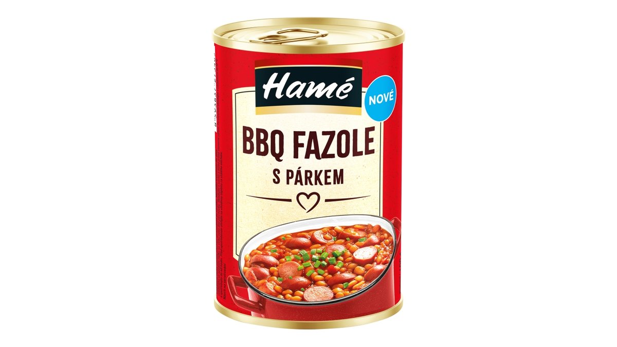 Hamé fazole BBQ s párkem