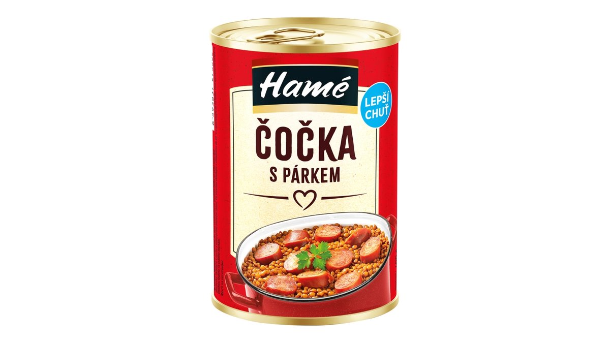Hamé čočka s párkem
