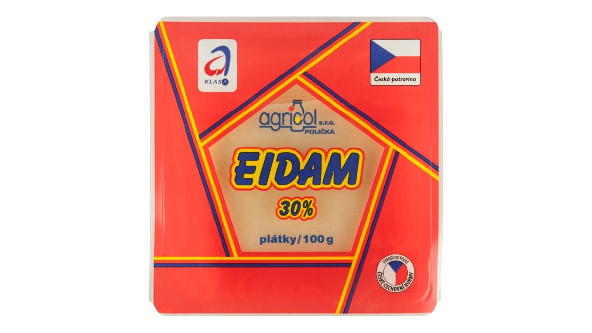 Agricol Eidam 30% plátky