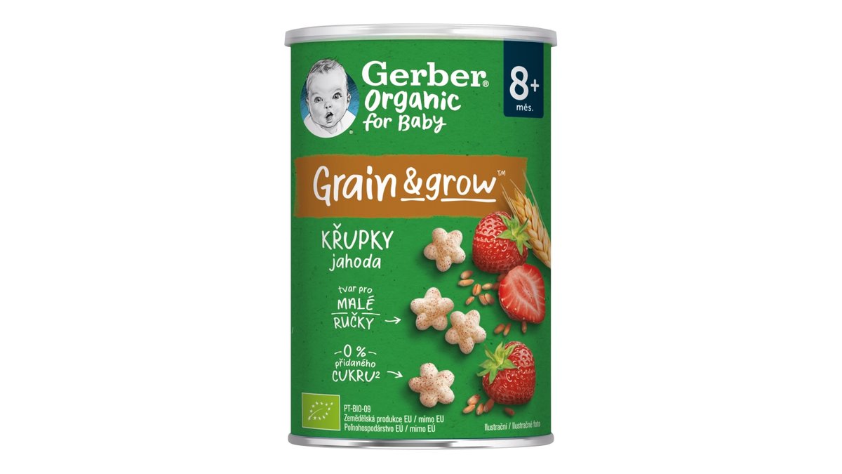 Gerber Bio křupky jahoda