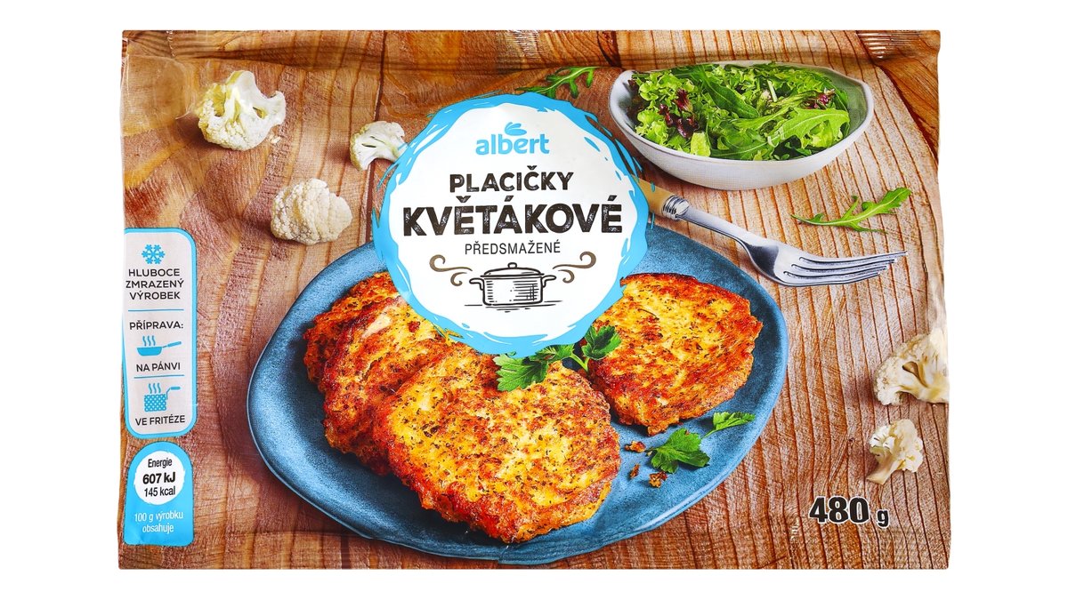 Albert květákové placičky předsmažené