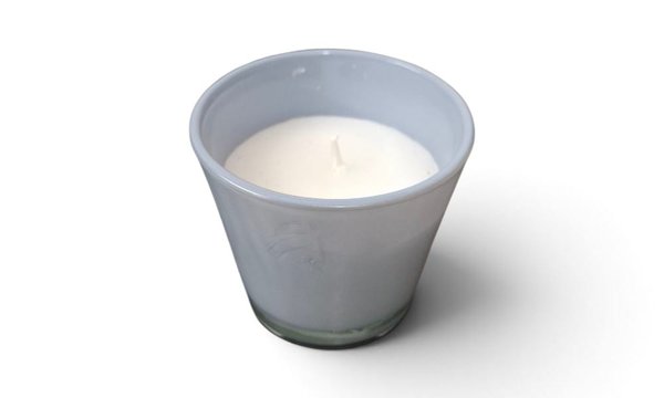 נר ריחני - זכוכית אפור - 1