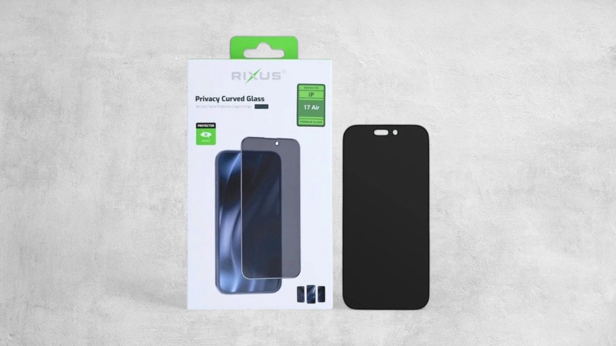 Rixus Privacy Full Curved Edge Tempered Glass For Apple Iphone 17 Air