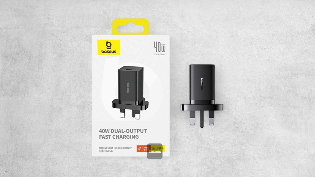 Baseus GaN5 pro fast charger dual outport 40W