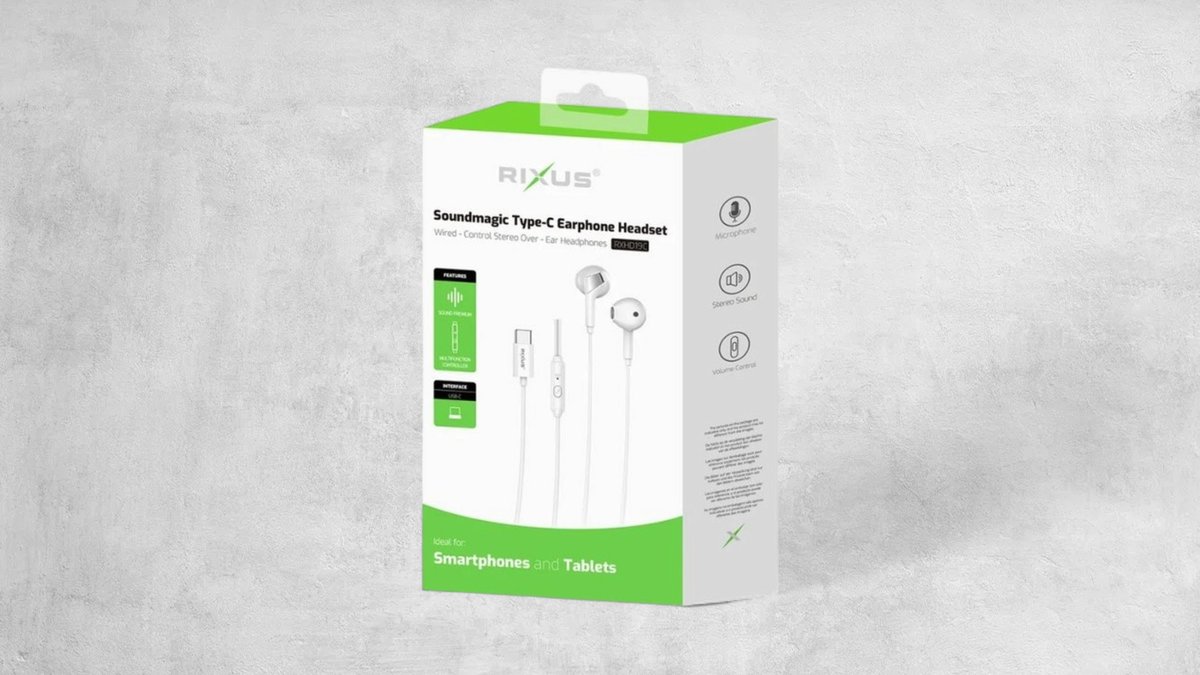 Rixus Rxhd19c Soundmagic Usb-c Earphone Headset
