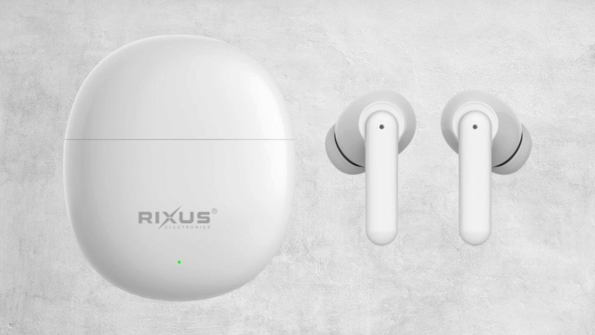 Rixus RXBT69A TWS Earbuds With Charging Case White