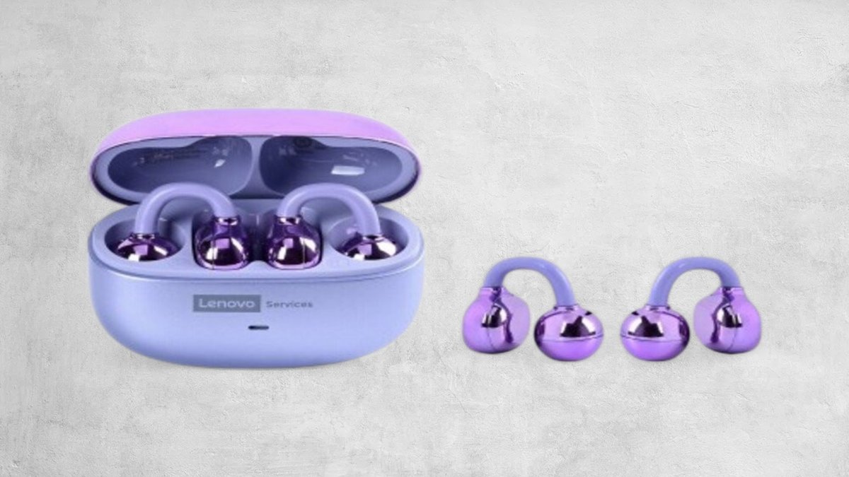 Lenovo LE302 Wireless Earbuds Purple