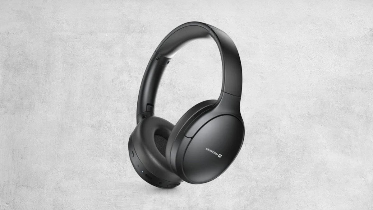 Swissten Pure Active Noise Cancelling Headphones - Black