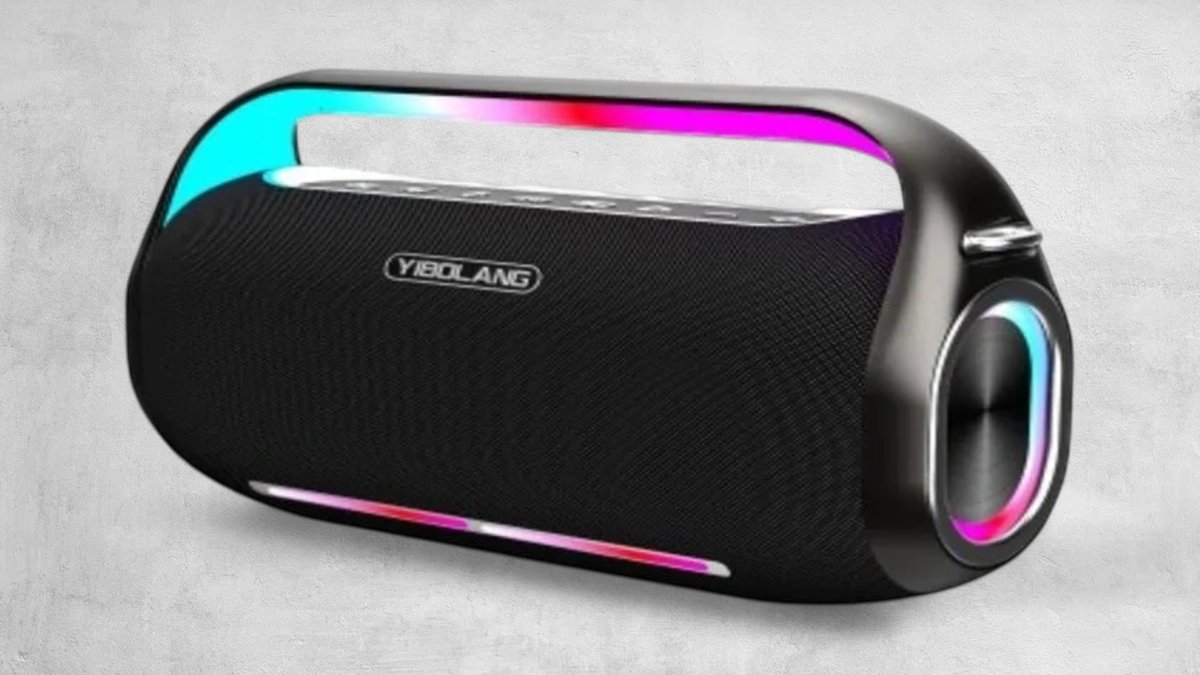 Yibolang Bluetooth Speaker F4pro With Two Microphones Black