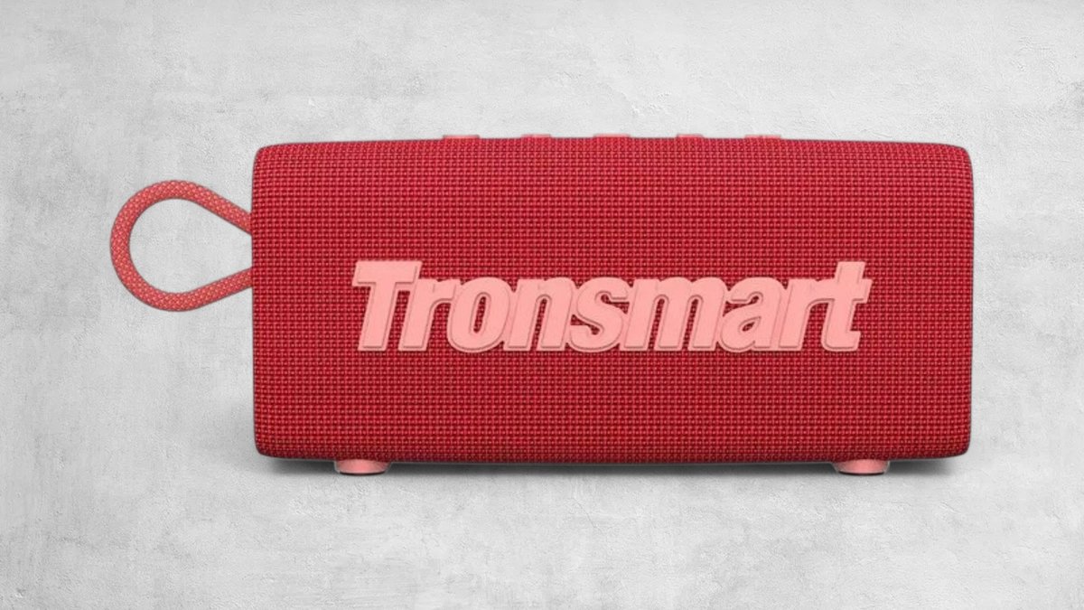 Tronsmart Trip 10w Portable Wireless Speaker, Ipx7 Waterproof, Red