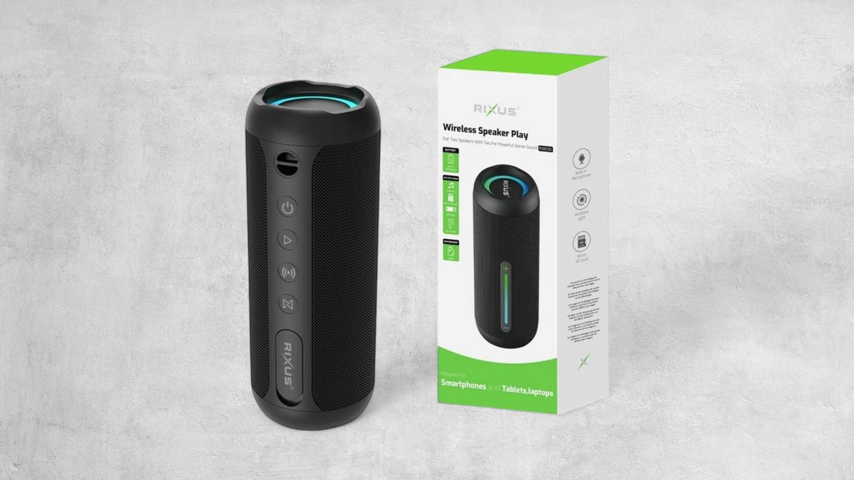 Rixus Rxbs56 Wireless Speaker Play Black