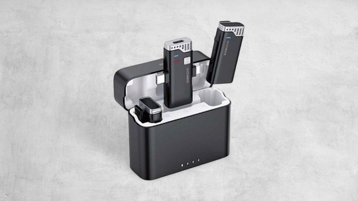 Sonic Gear Wireless Clip-on Microphone Black